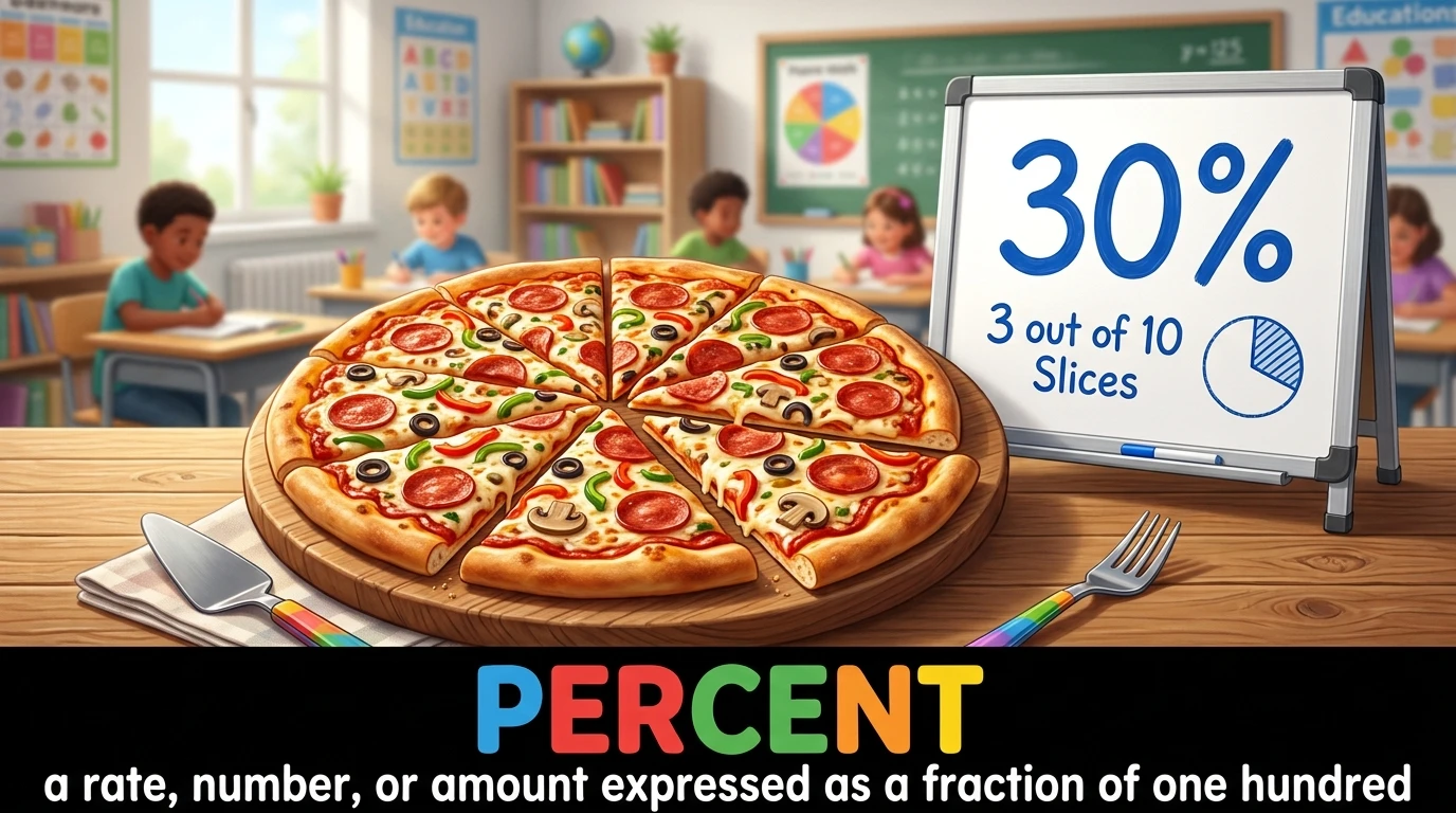 English Illustration for percent